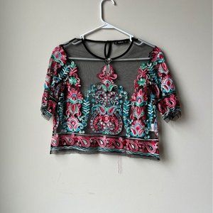 Sharon inspired sheer top